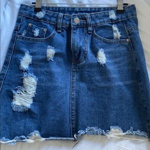 Mini jeans skirt